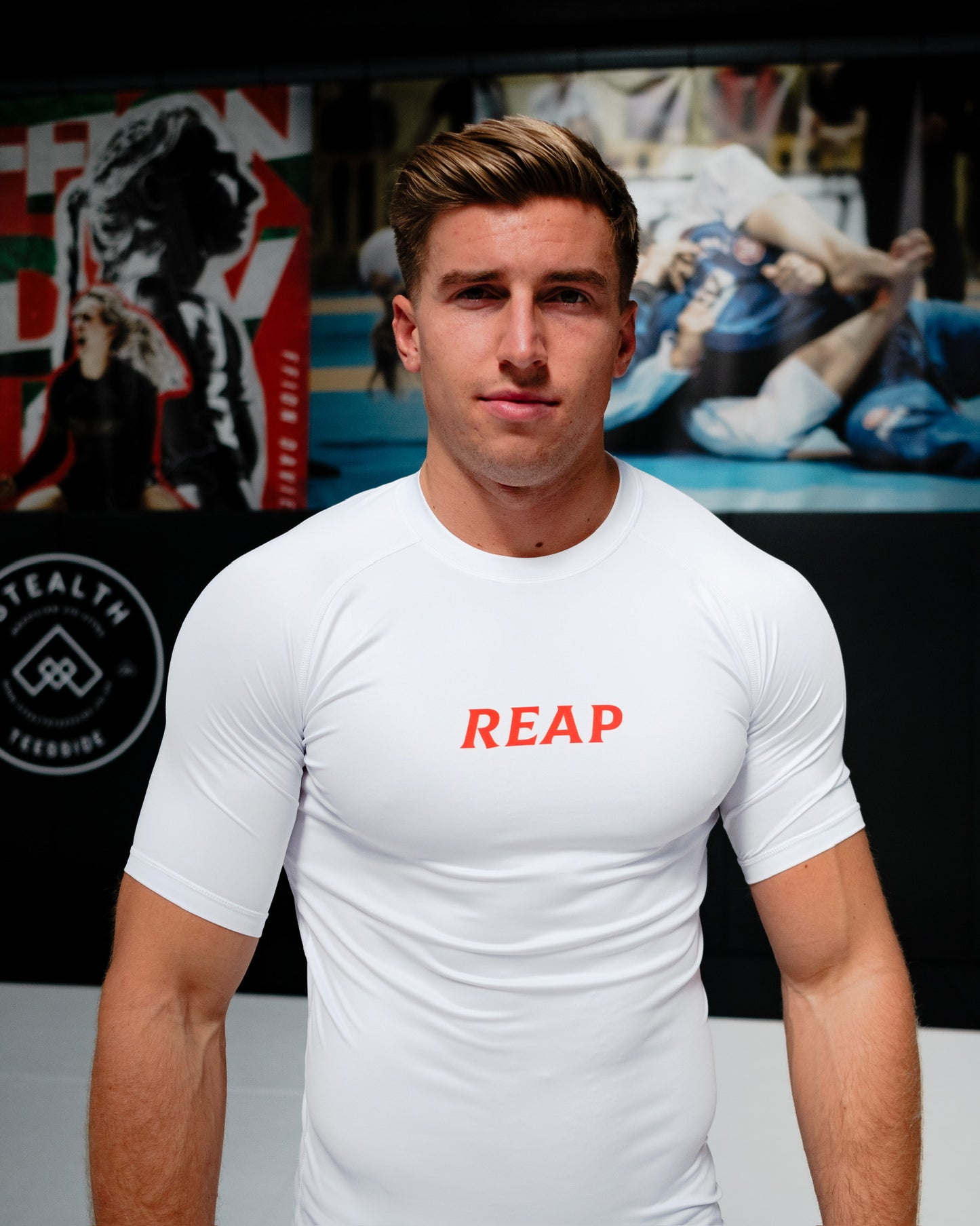 White & Red Cult Rashguard