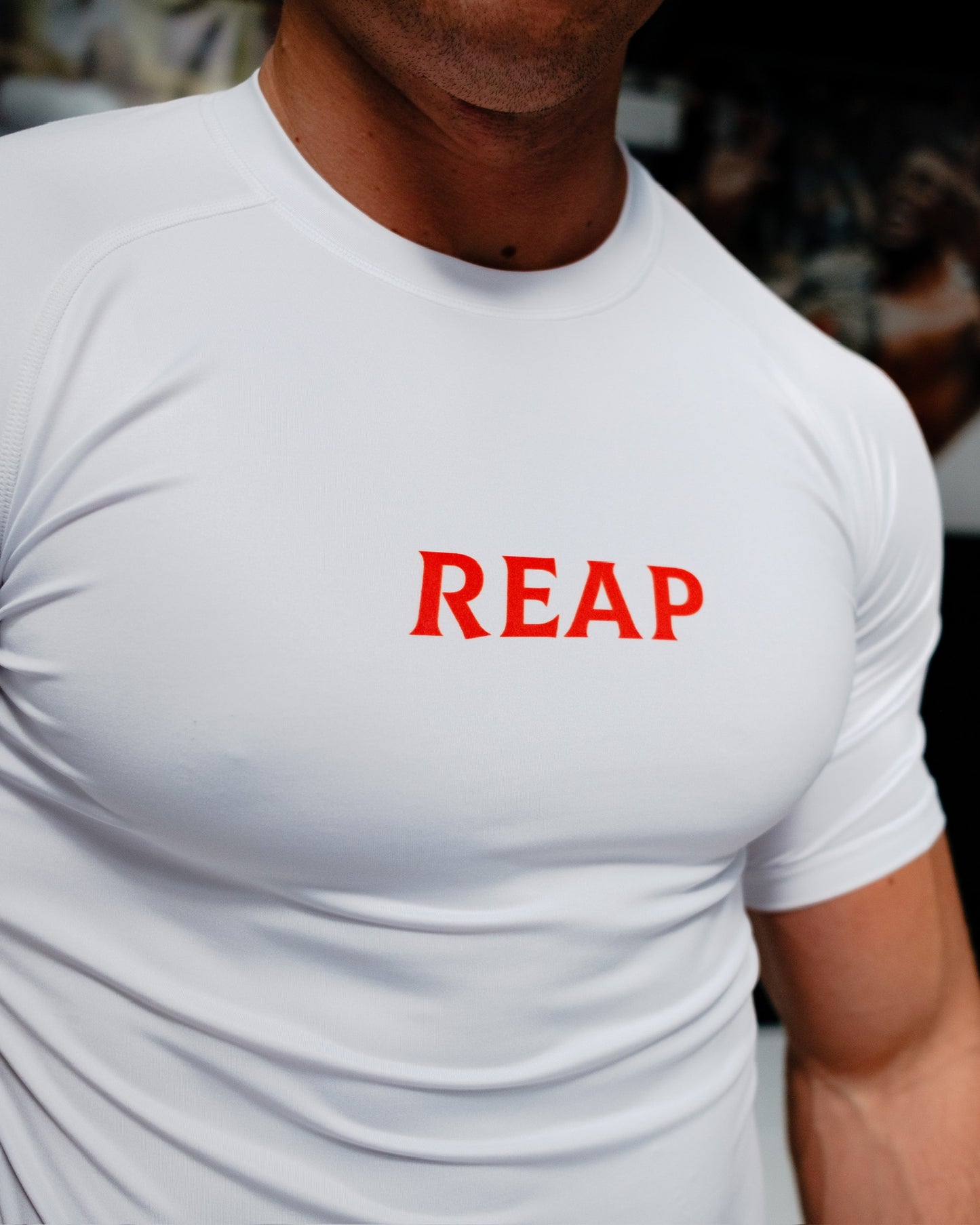 White & Red Cult Rashguard