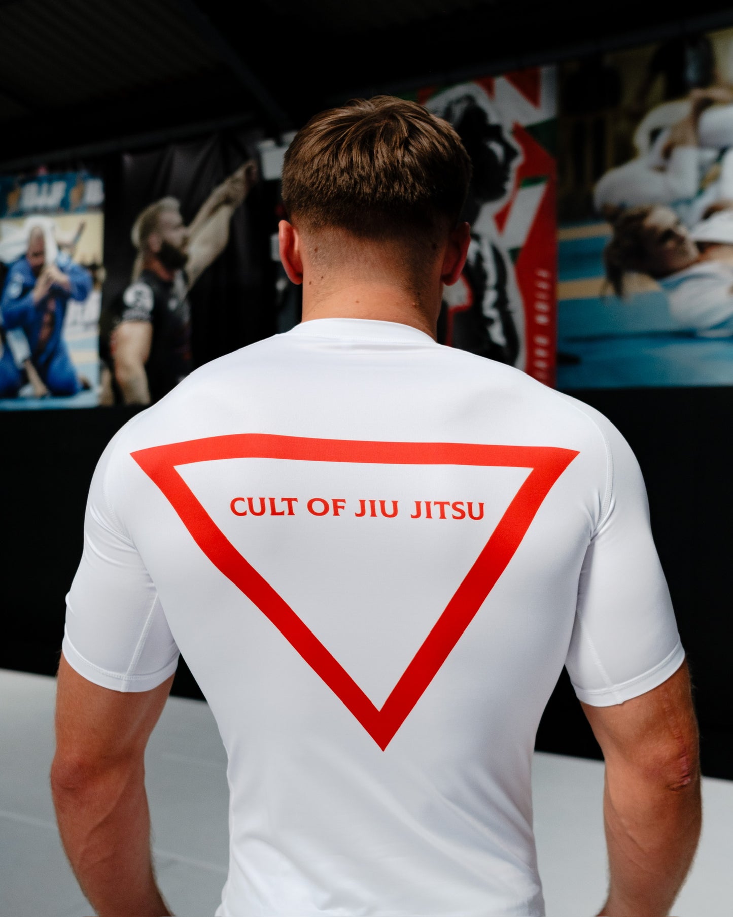 White & Red Cult Rashguard
