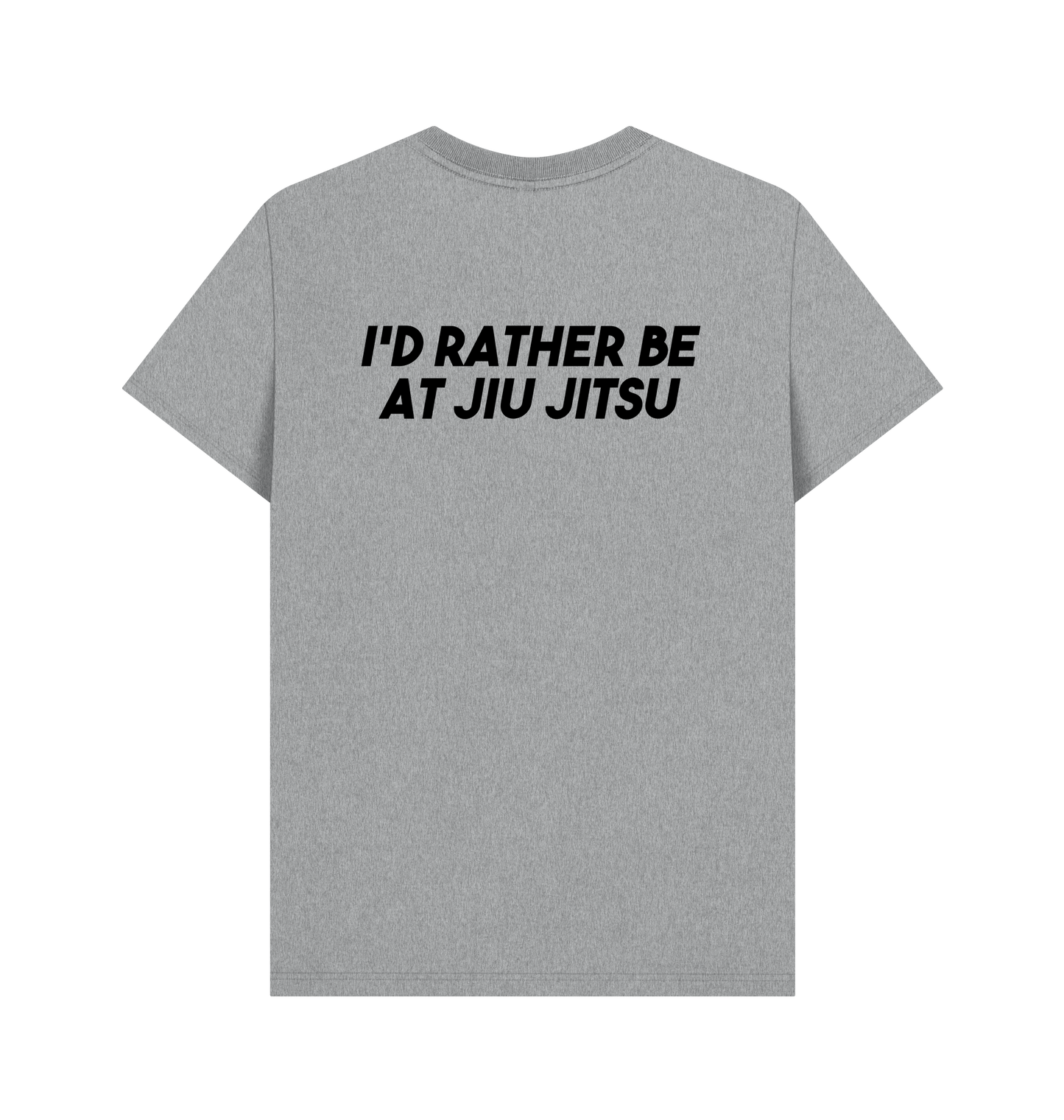 Athletic Grey Printed T-shirt Back