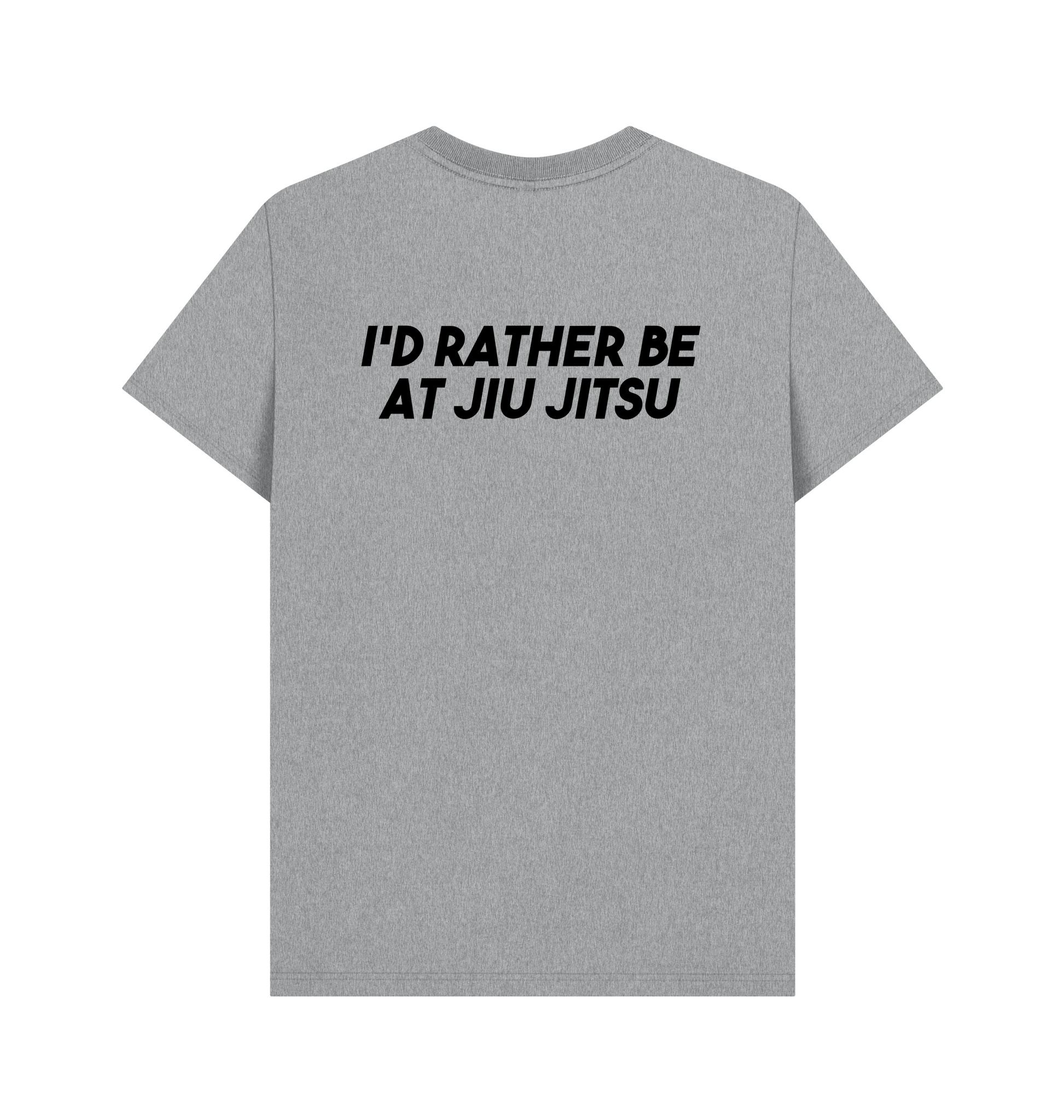 Athletic Grey Printed T-shirt Back